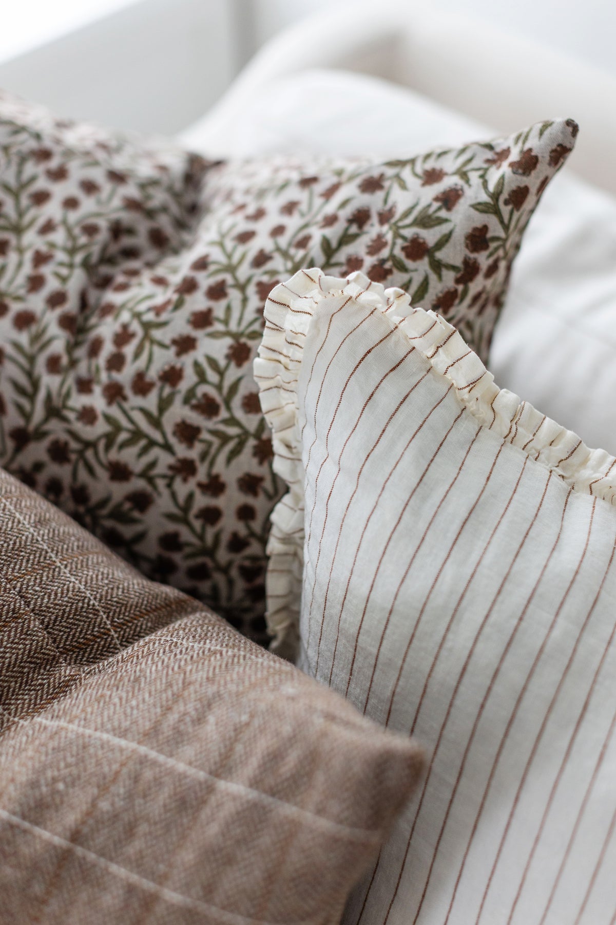 Genoa (Rust) - Set of 3 Pillow Covers