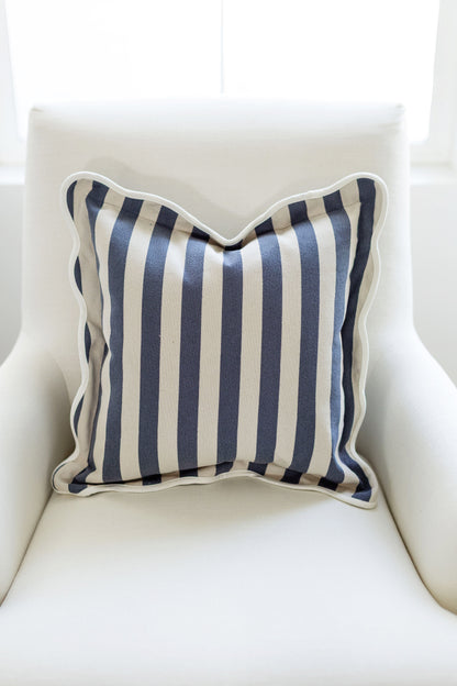 Annecy - Blue Stripe - 18x18