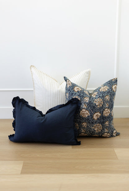 Lichfield - Navy Lumbar - 14x20