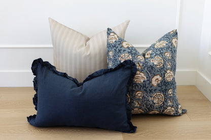 Lichfield - Navy Lumbar - 14x20