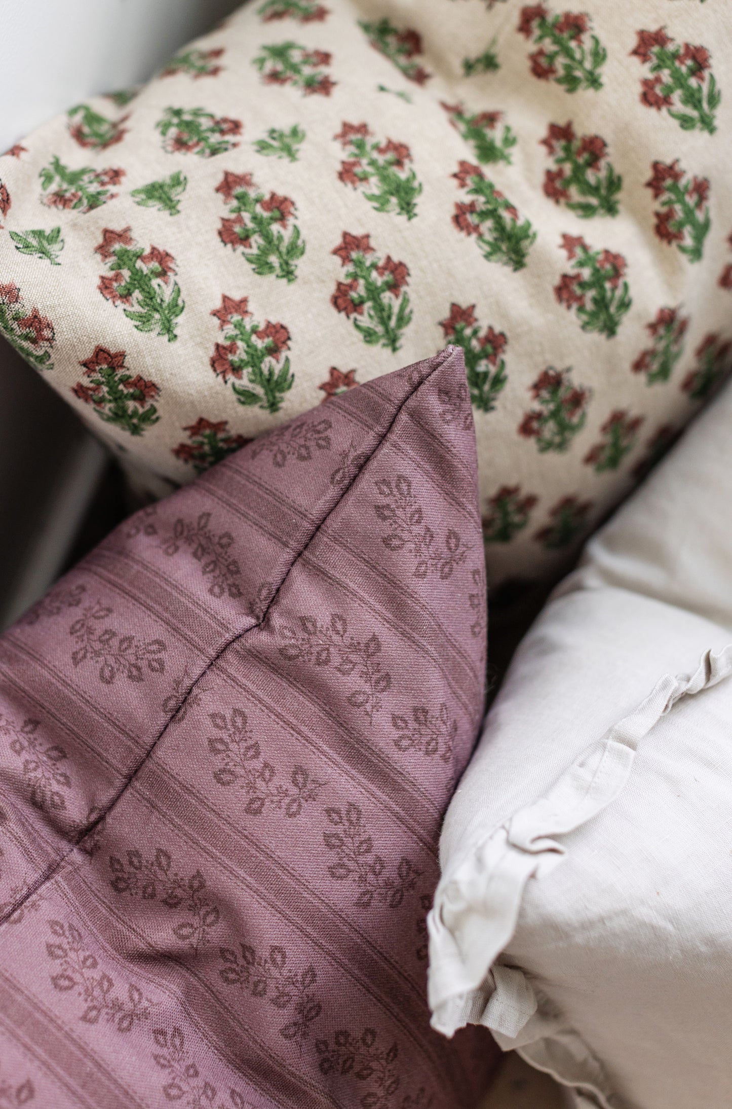 Marsala - Set of 3 Pillow Covers