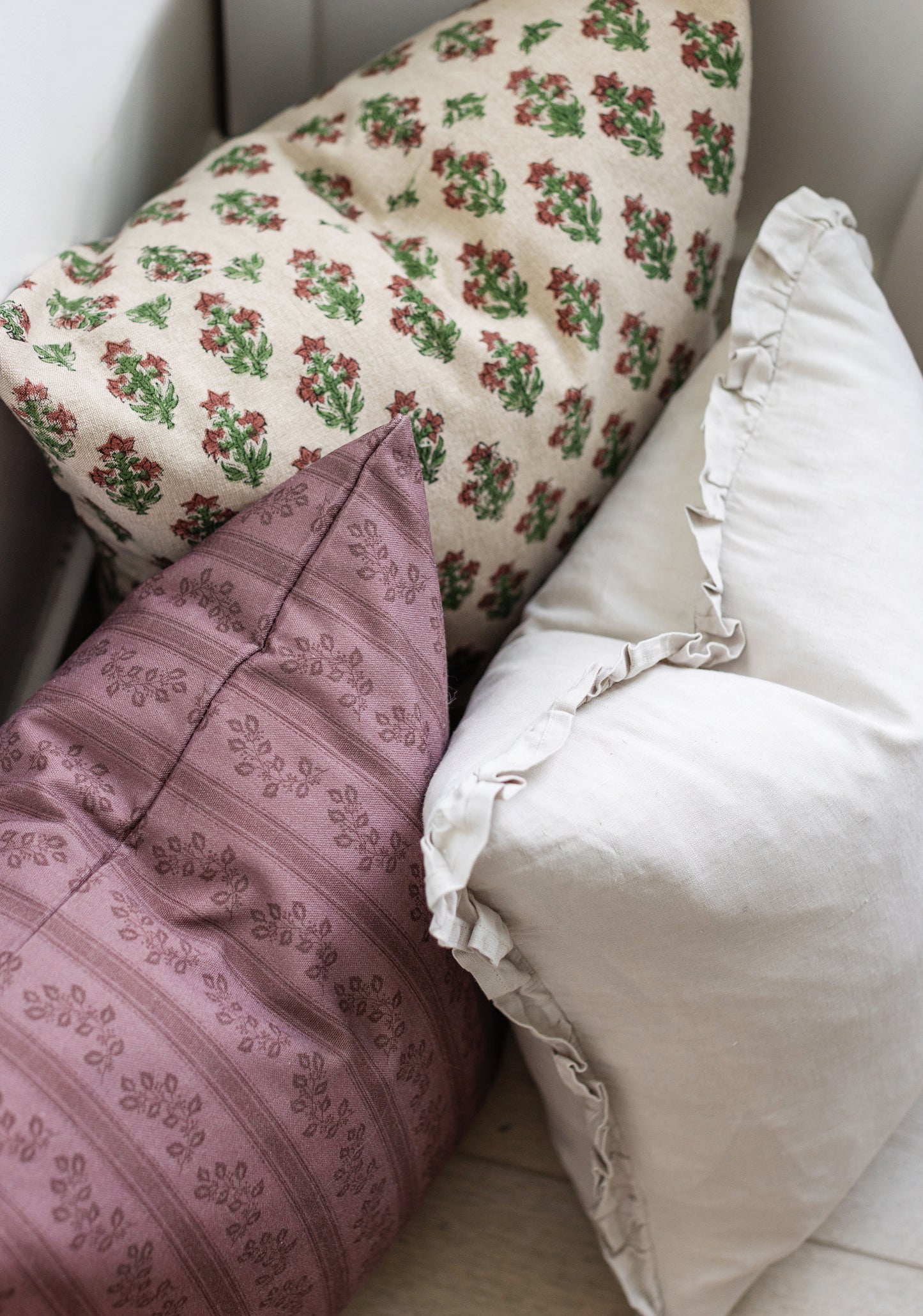 Marsala - Set of 3 Pillow Covers