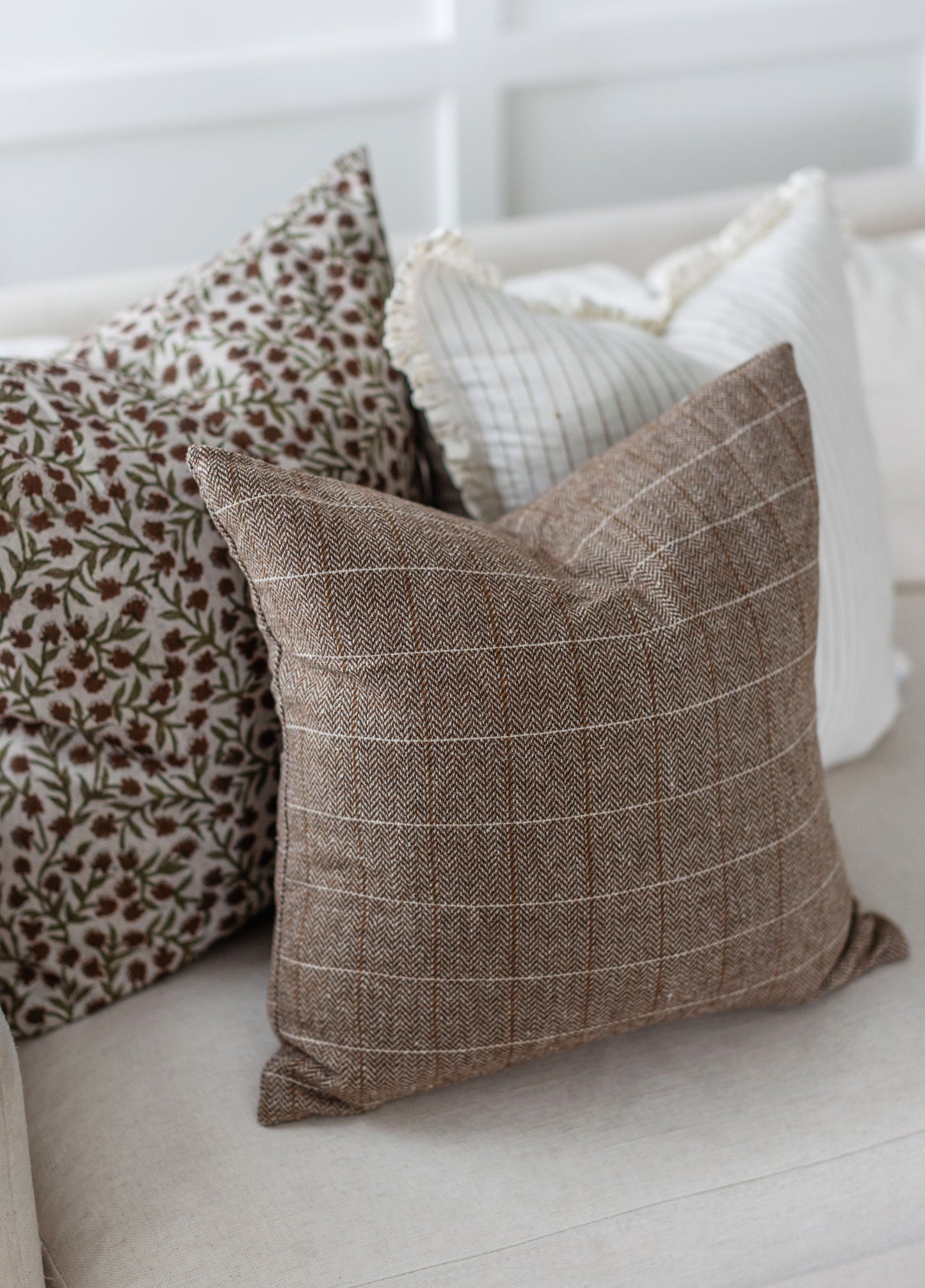 Genoa (Rust) - Set of 3 Pillow Covers